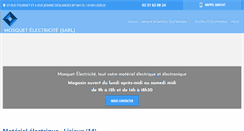 Desktop Screenshot of mosquet-materiel-electrique.com