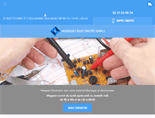 Tablet Screenshot of mosquet-materiel-electrique.com